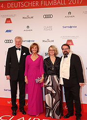 Ministerpräsident Host Seehofer mit Frau Karin, Alfred Holighaus  @ Deutscher Filmball 2017 (©Foto. Martin Schmitz)